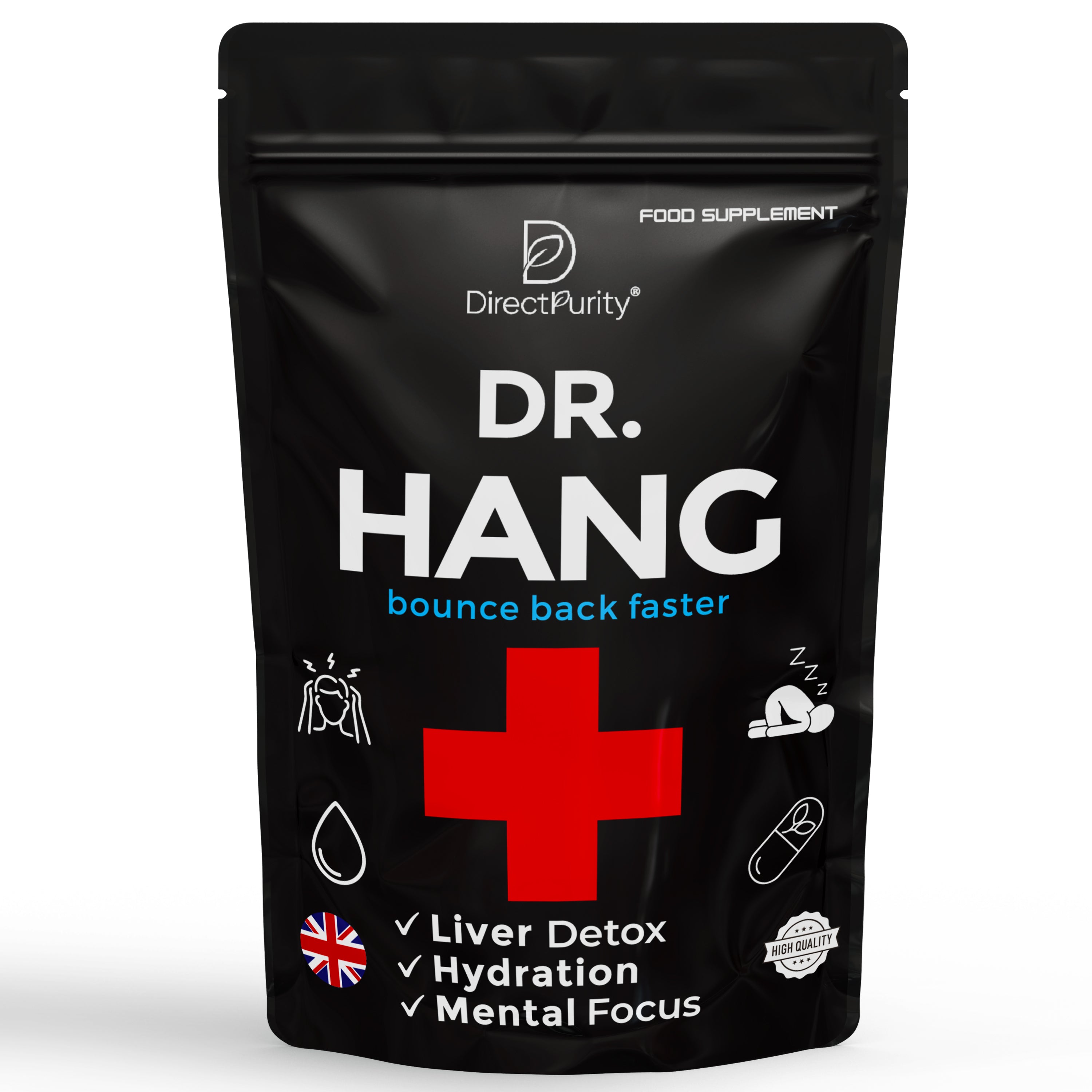Dr Hang - Liver Support Supplement – DHM, Rosemary Leaf, prickly Pear ,Magnesium & B Vitamins – 30 Capsules – Full Liver Detox & Recovery Formula