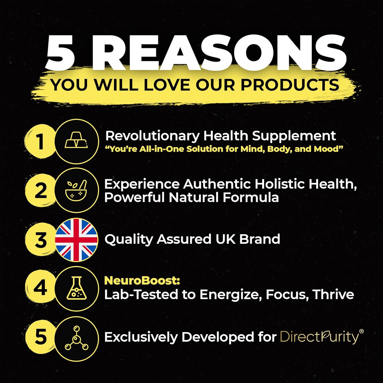 NueroBoost™ 5‑in‑1 Wellness Gummies – Ashwagandha 500 mg, Shilajit 600 mg, Lion’s Mane 600 mg, Maca Root 100 mg & Vitamin D3 20 mg – 60 Count – Stress, Focus, Energy & Immune Support
