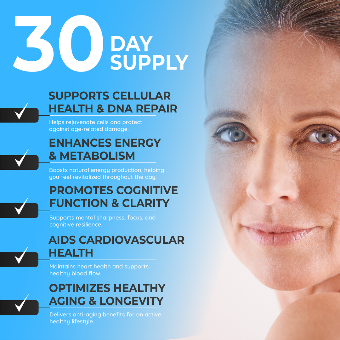 NMNH Supplement 600 mg, with Trans Resveratrol, CoQ10 and TMG, NMNH and resveratrol Supplements May Support Cellular Health and Healthy Aging. Boost Vitality and Combat Aging.