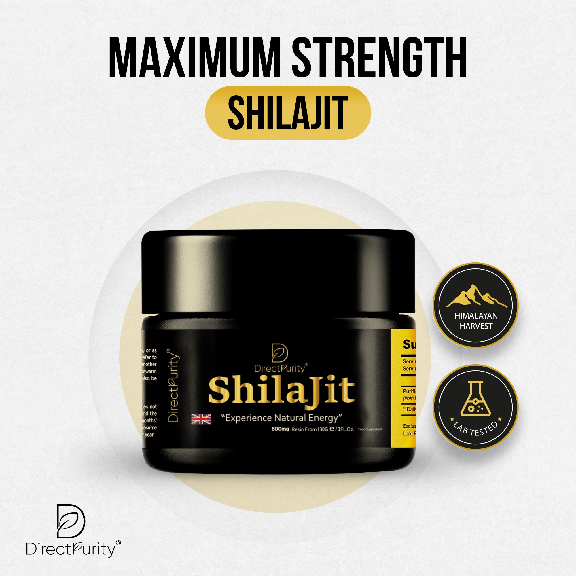 Pure Himalayan Shilajit Resin – Grade A 50 g – 85+ Trace Minerals & Fulvic Acid – Natural Energy & Immune Support – Vegan, 2‑Month Supply